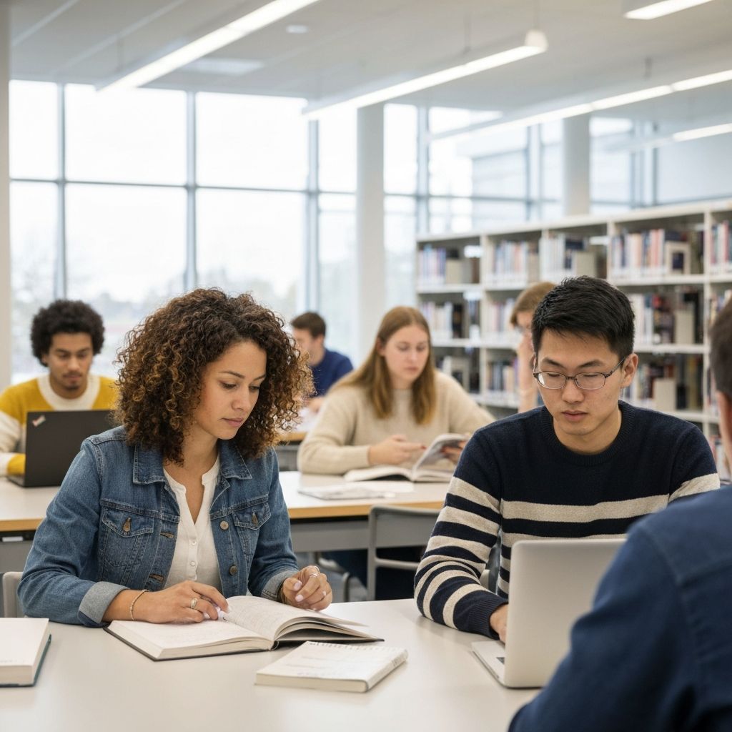 Students studying abroad